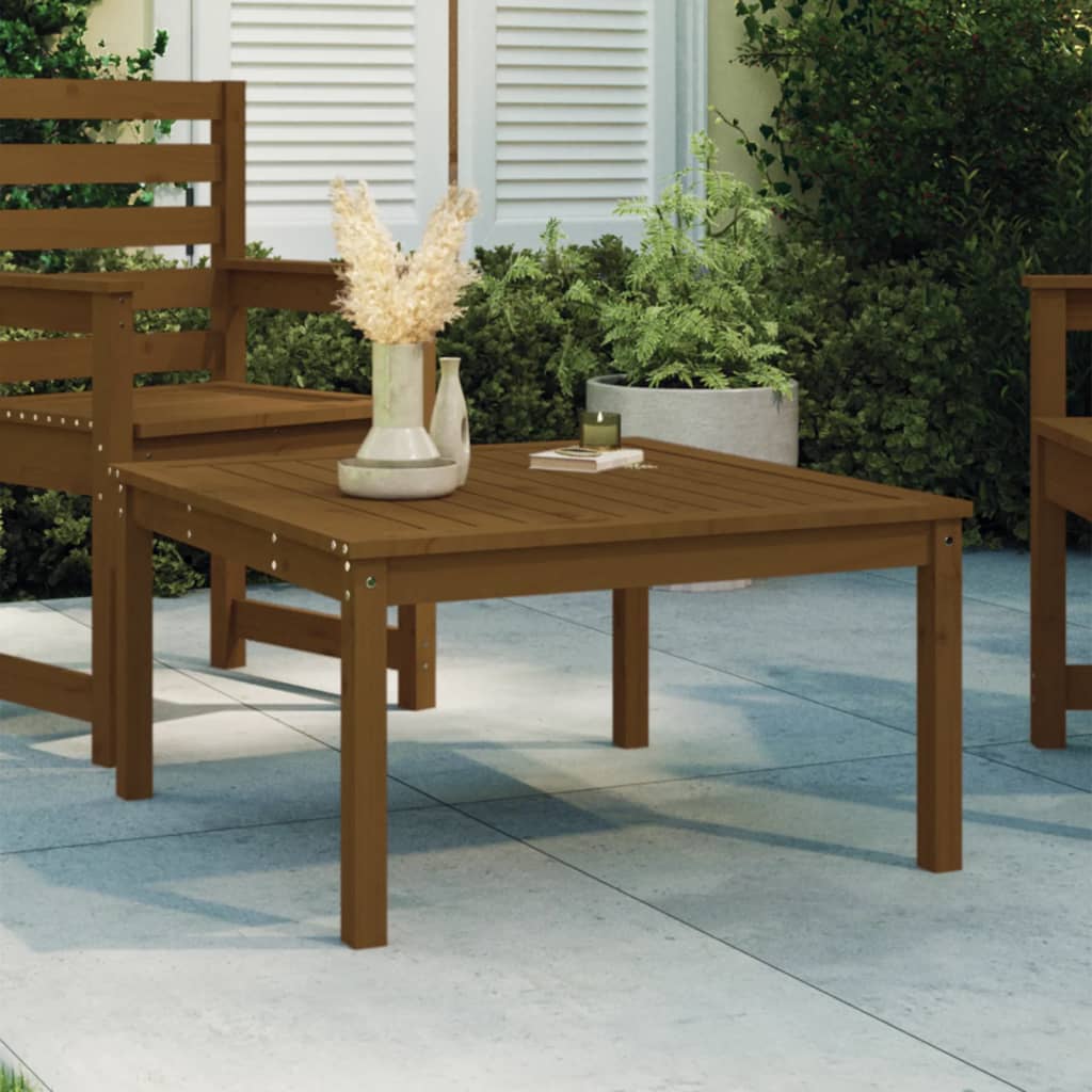 Hagebord Honningbrun 82,5X82,5X45 Cm Heltre Furu