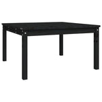 Hagebord Svart 82,5X82,5X45 Cm Heltre Furu