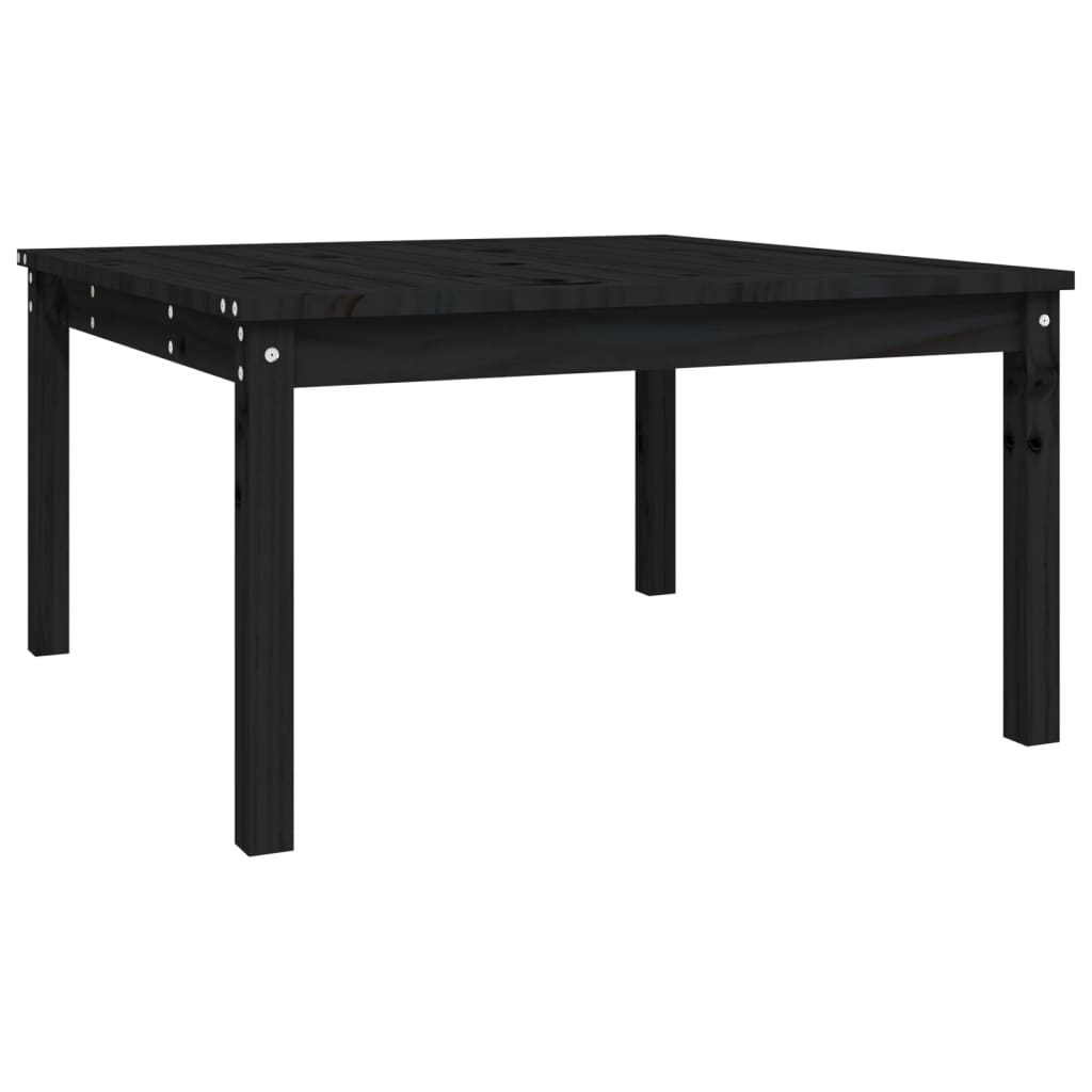 Hagebord Svart 82,5X82,5X45 Cm Heltre Furu