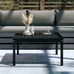 Hagebord Svart 82,5X82,5X45 Cm Heltre Furu