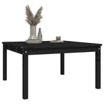 Hagebord Svart 82,5X82,5X45 Cm Heltre Furu