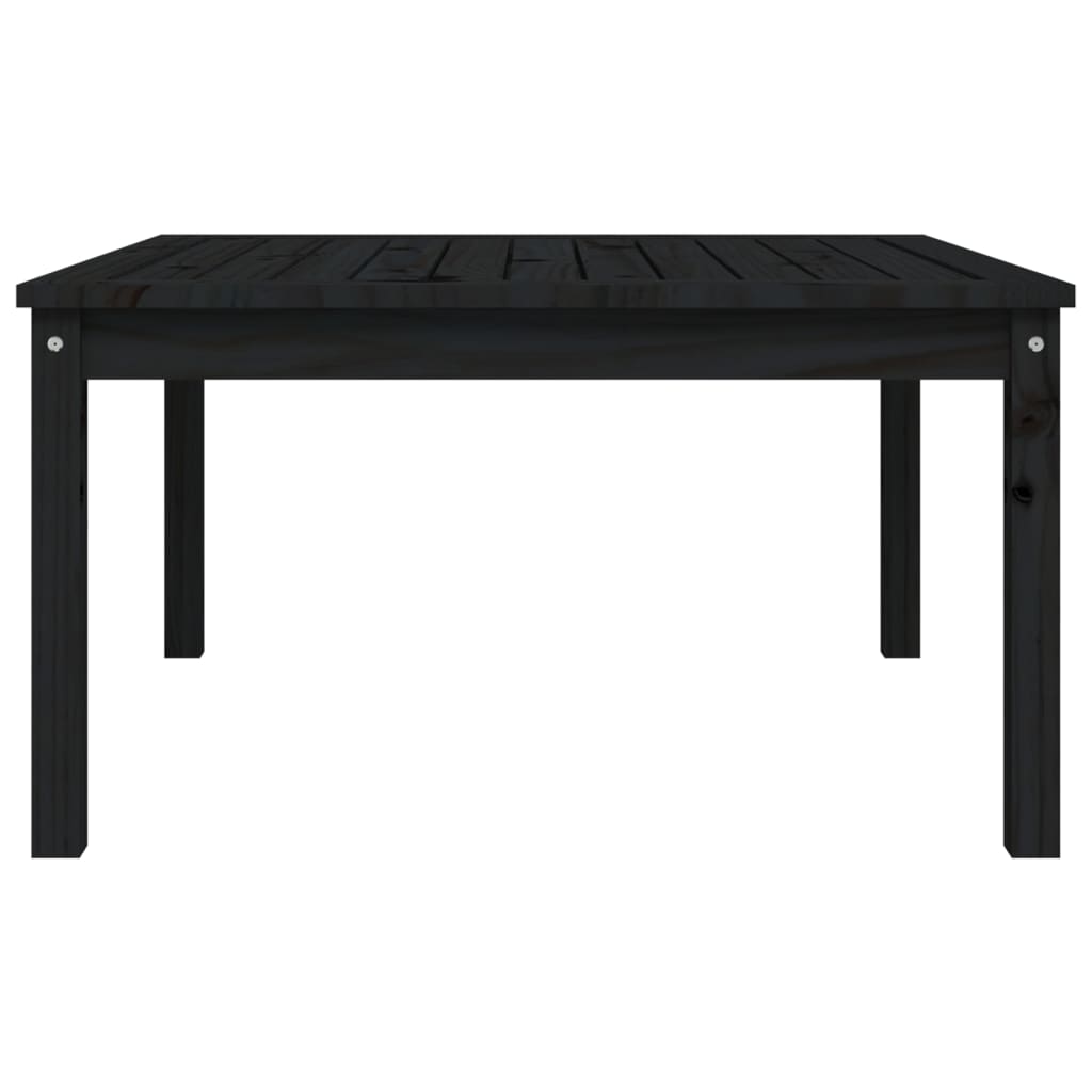 Hagebord Svart 82,5X82,5X45 Cm Heltre Furu