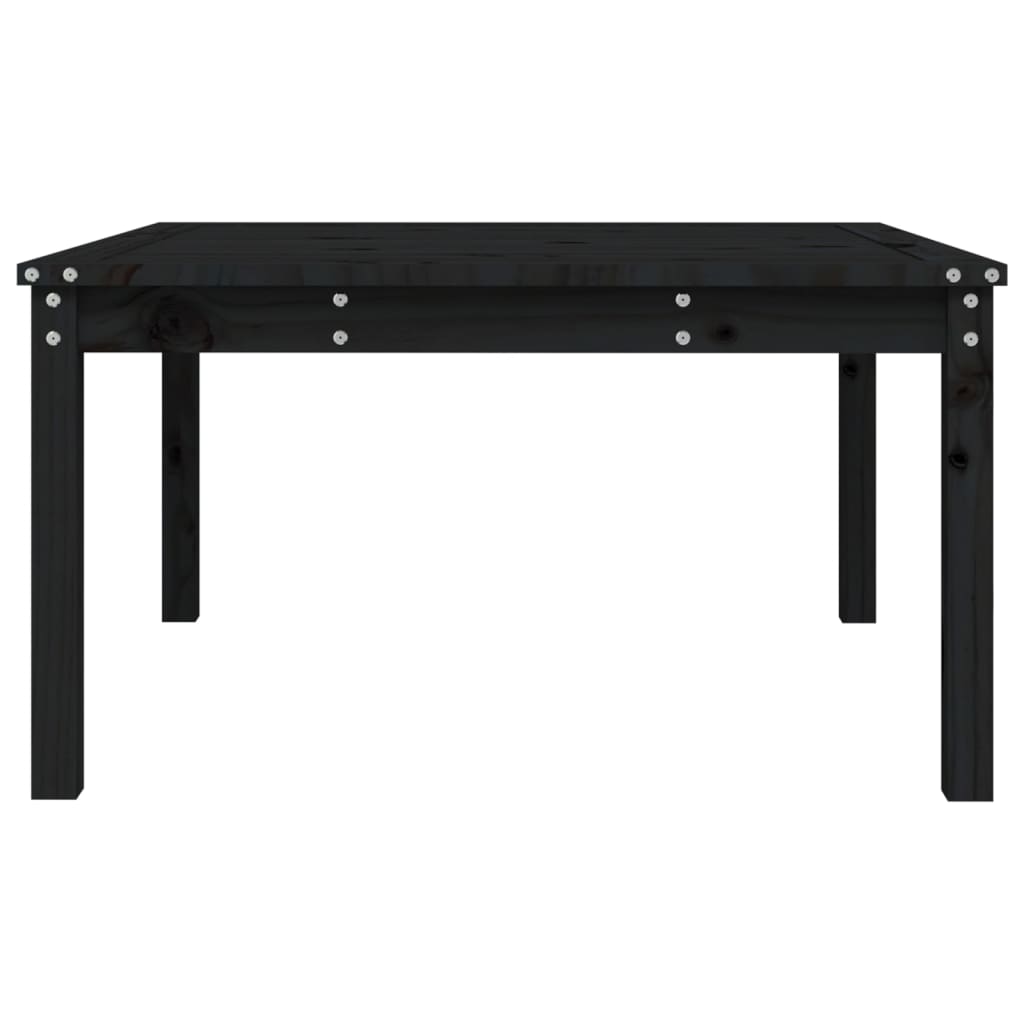 Hagebord Svart 82,5X82,5X45 Cm Heltre Furu