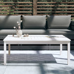 Hagebord Hvit 121X82,5X45 Cm Heltre Furu