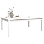 Hagebord Hvit 121X82,5X45 Cm Heltre Furu