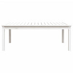 Hagebord Hvit 121X82,5X45 Cm Heltre Furu
