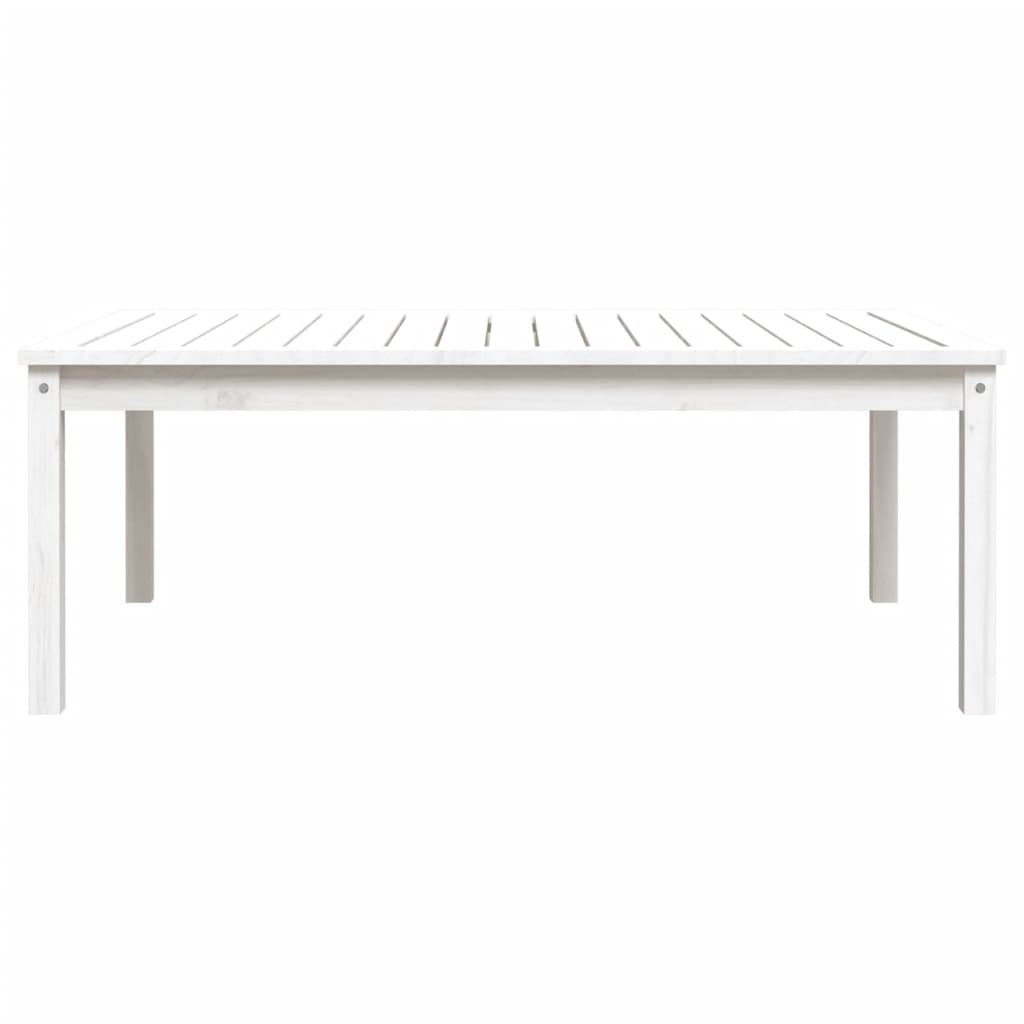 Hagebord Hvit 121X82,5X45 Cm Heltre Furu