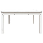 Hagebord Hvit 121X82,5X45 Cm Heltre Furu