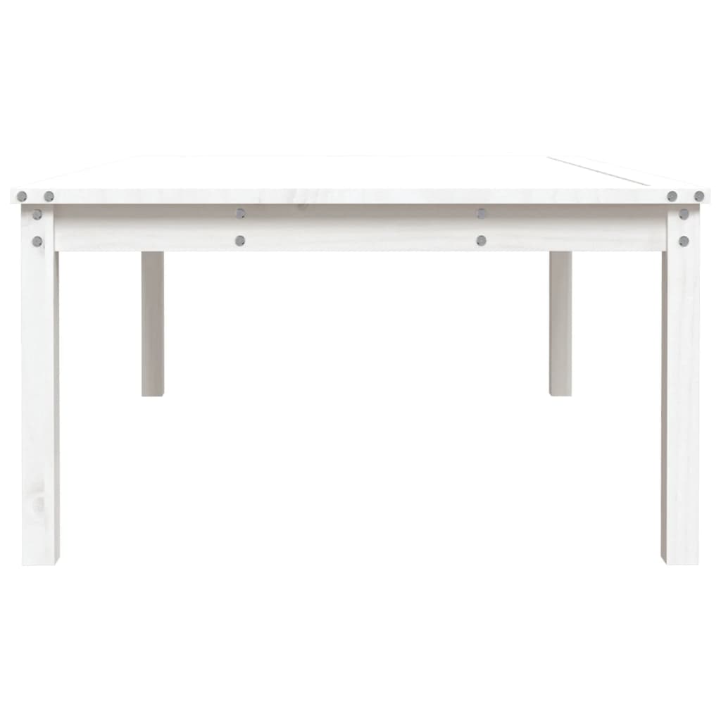 Hagebord Hvit 121X82,5X45 Cm Heltre Furu