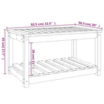 Hagebord 82,5X50,5X45 Cm Heltre Furu