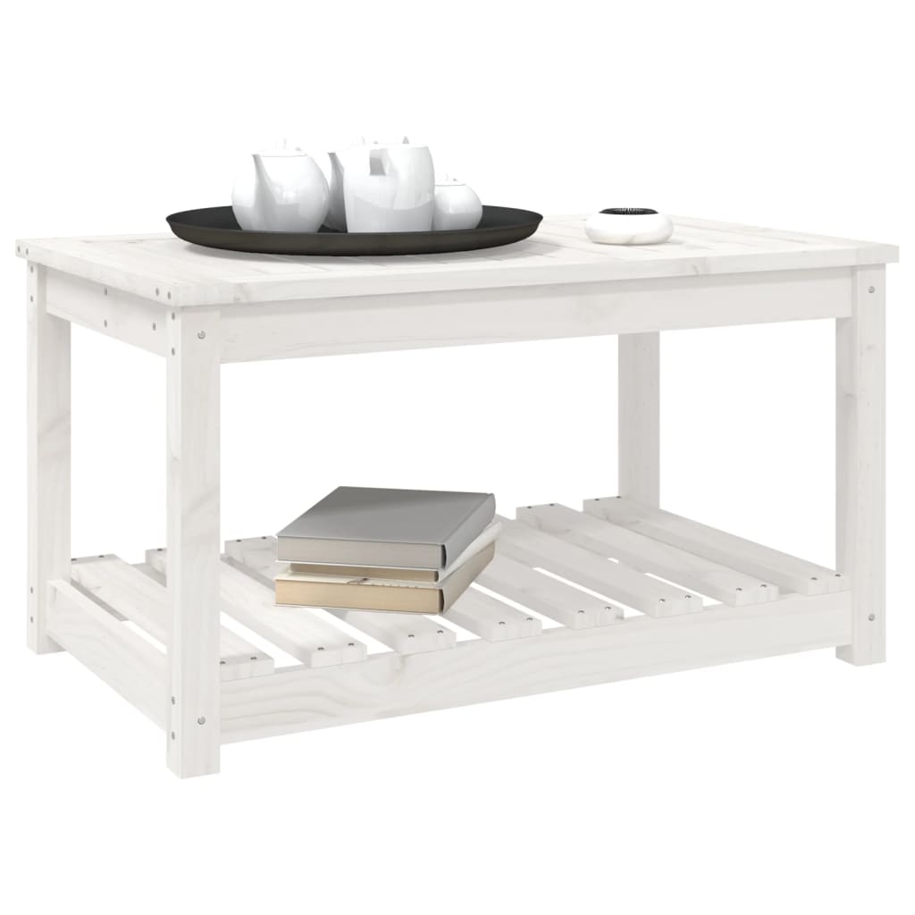 Hagebord Hvit 82,5X50,5X45 Cm Heltre Furu