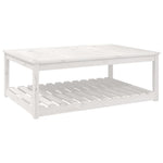 Hagebord Hvit 121X82,5X45 Cm Heltre Furu