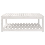 Hagebord Hvit 121X82,5X45 Cm Heltre Furu