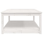 Hagebord Hvit 121X82,5X45 Cm Heltre Furu