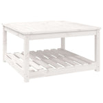 Hagebord Hvit 82,5X82,5X45 Cm Heltre Furu