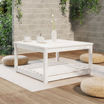 Hagebord Hvit 82,5X82,5X45 Cm Heltre Furu