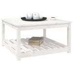 Hagebord Hvit 82,5X82,5X45 Cm Heltre Furu