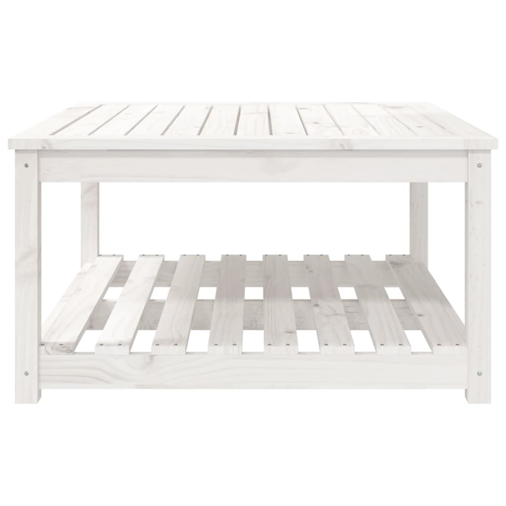 Hagebord Hvit 82,5X82,5X45 Cm Heltre Furu