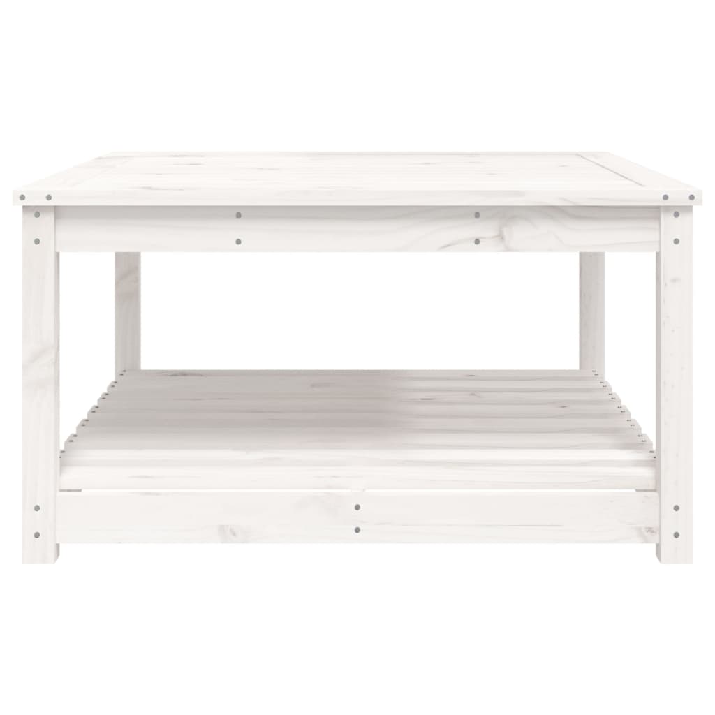 Hagebord Hvit 82,5X82,5X45 Cm Heltre Furu