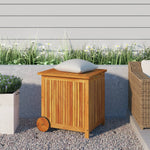 Putekasse Med Hjul 60X50X58 Cm Heltre Akasie