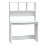 Skrivebord Med Hyller Hvit 102X45X148 Cm Konstruert Tre