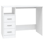 Skrivebord Høyglans Hvit 102X50X76 Cm Konstruert Tre