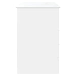 Skrivebord Høyglans Hvit 102X50X76 Cm Konstruert Tre