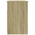 Skrivebord Med Skuffer Sonoma Eik 102X50X76 Cm Konstruert Tre