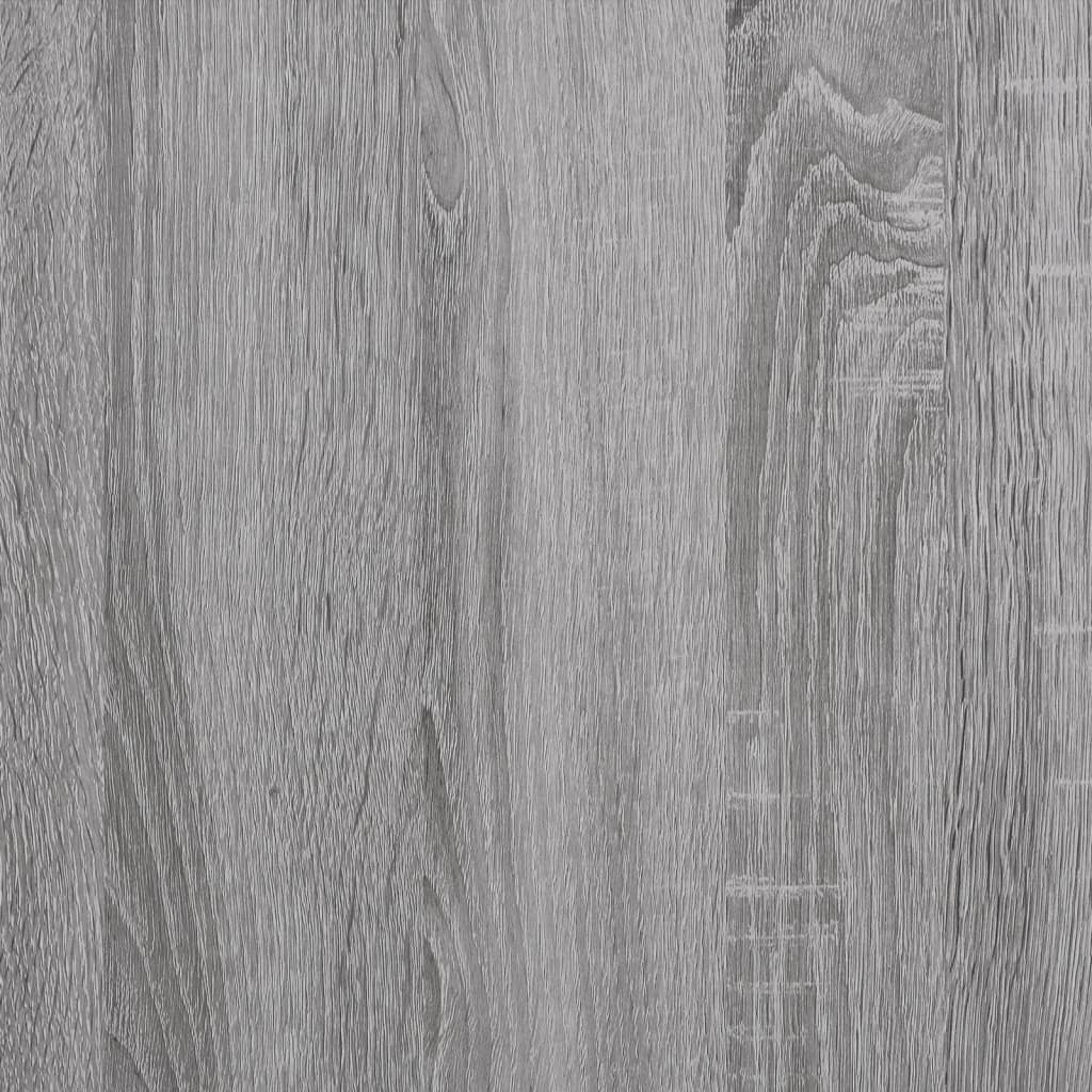 Skrivebord Med Skuffer Grå Sonoma 102X50X76 Cm Konstruert Tre