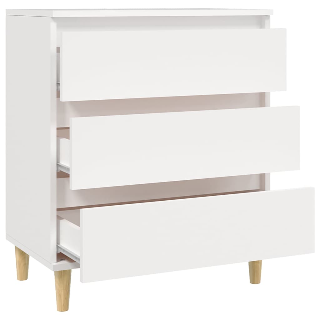 Skjenk Hvit 60X35X70 Cm Konstruert Tre