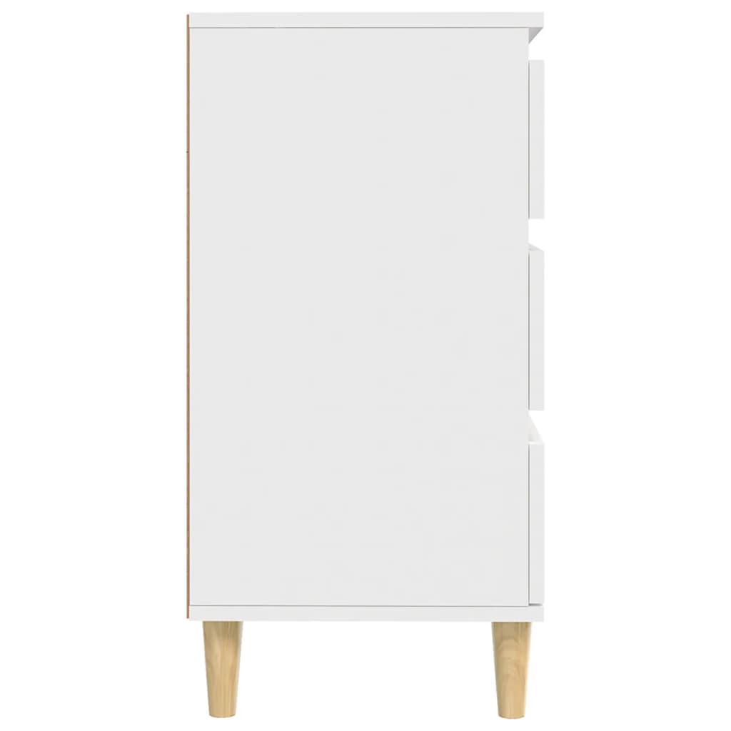 Skjenk Hvit 60X35X70 Cm Konstruert Tre