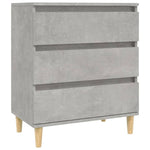 Skjenk Betonggrå 60X35X70 Cm Konstruert Tre