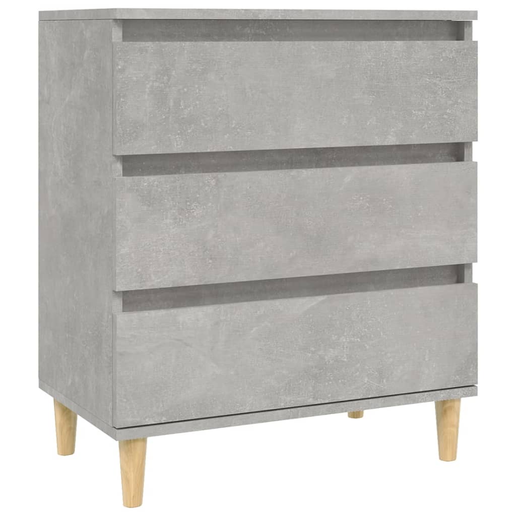 Skjenk Betonggrå 60X35X70 Cm Konstruert Tre