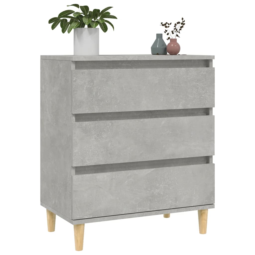 Skjenk Betonggrå 60X35X70 Cm Konstruert Tre