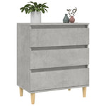 Skjenk Betonggrå 60X35X70 Cm Konstruert Tre