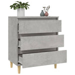 Skjenk Betonggrå 60X35X70 Cm Konstruert Tre
