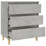 Skjenk Betonggrå 60X35X70 Cm Konstruert Tre