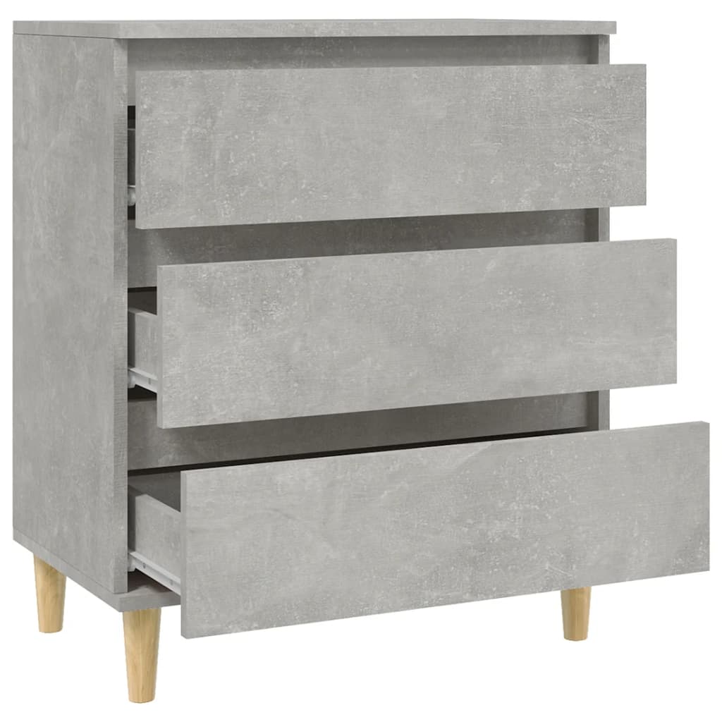 Skjenk Betonggrå 60X35X70 Cm Konstruert Tre