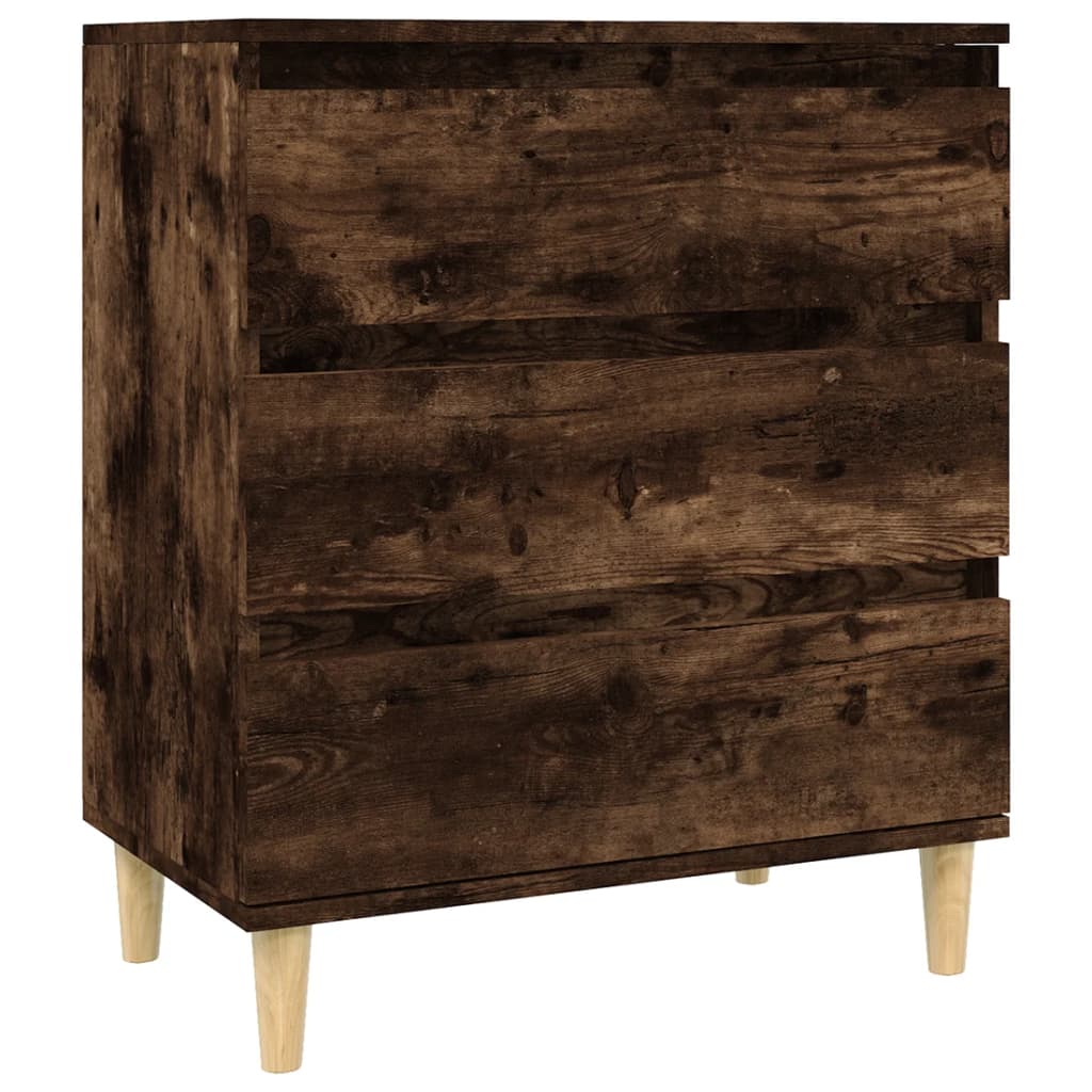 Skjenk Røkt Eik 60X35X70 Cm Konstruert Tre