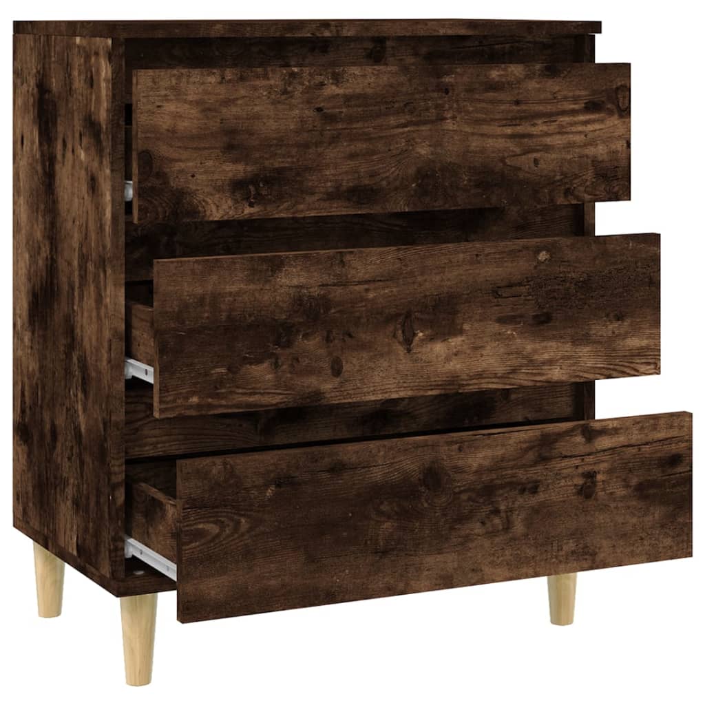 Skjenk Røkt Eik 60X35X70 Cm Konstruert Tre