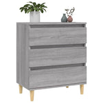 Skjenk Grå Sonoma 60X35X70 Cm Konstruert Tre