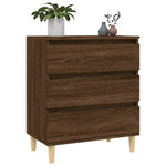 Skjenk Brun Eik 60X35X70 Cm Konstruert Tre