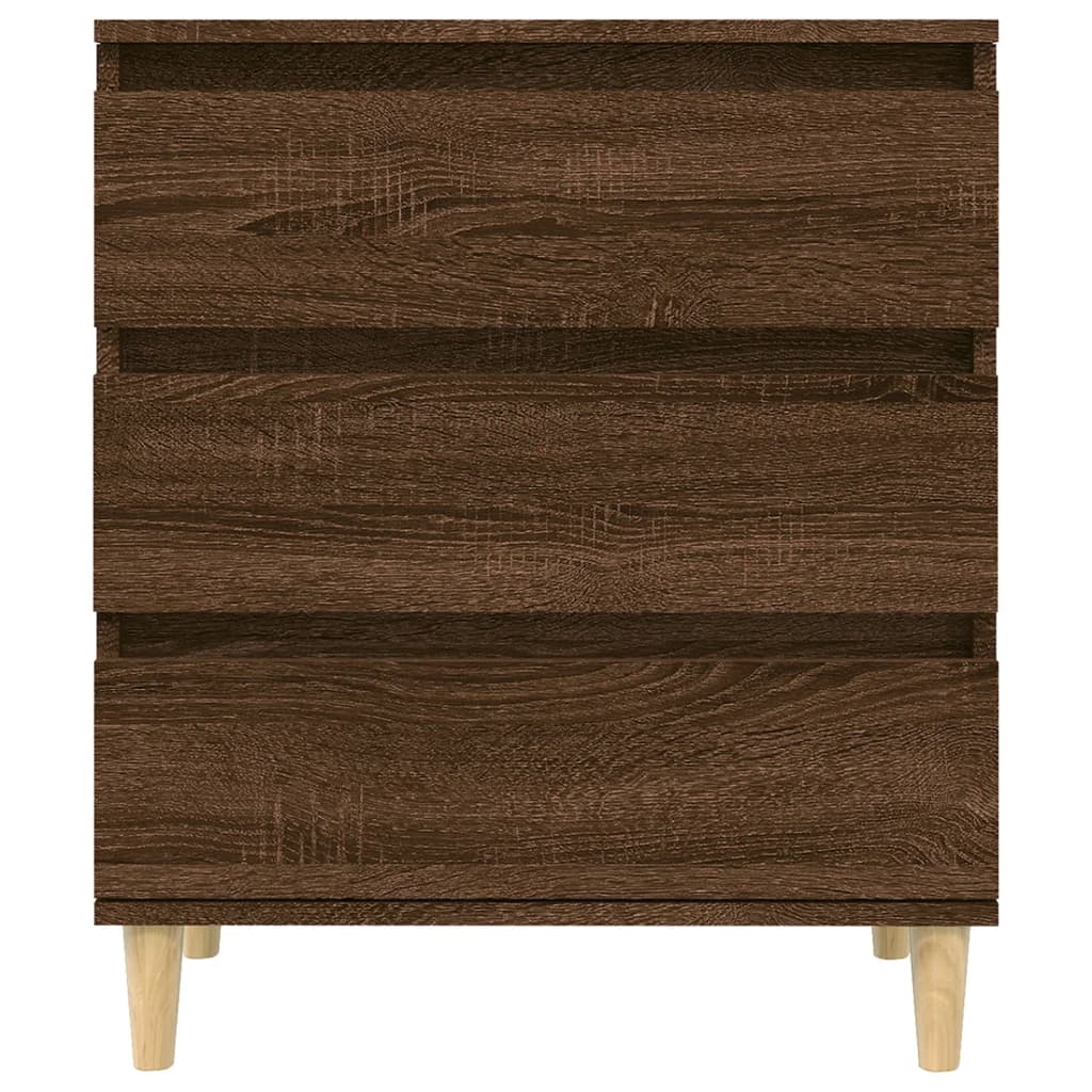 Skjenk Brun Eik 60X35X70 Cm Konstruert Tre
