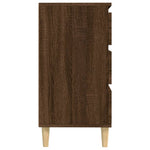 Skjenk Brun Eik 60X35X70 Cm Konstruert Tre