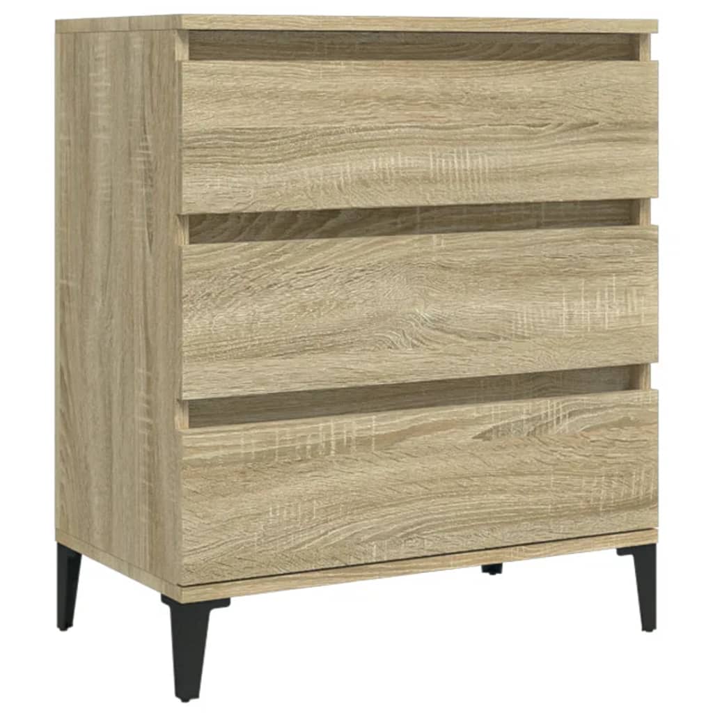 Skjenk Sonoma Eik 60X35X70 Cm Konstruert Tre