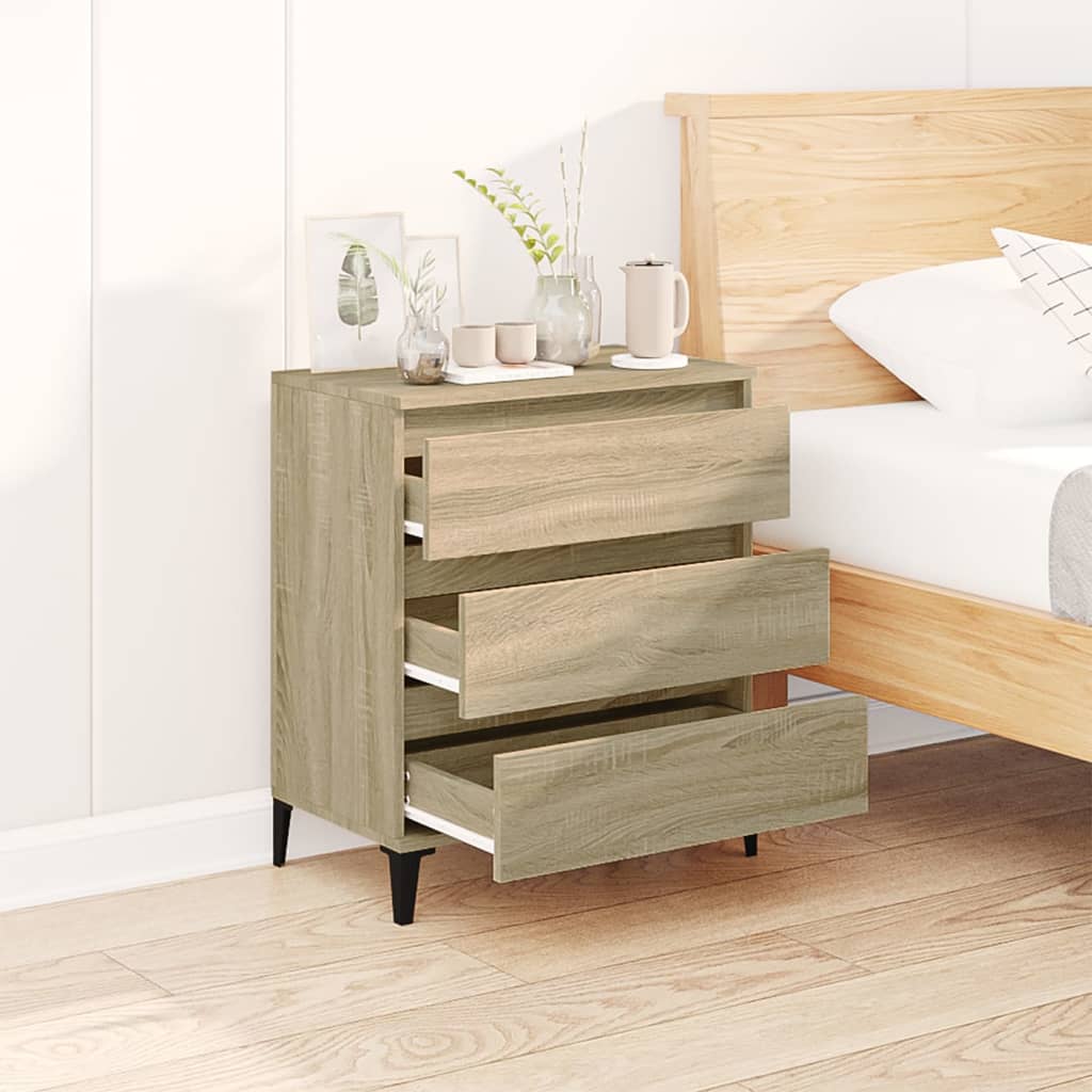 Skjenk Sonoma Eik 60X35X70 Cm Konstruert Tre