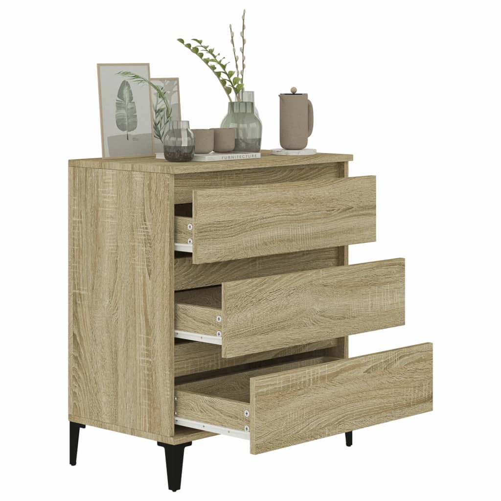 Skjenk Sonoma Eik 60X35X70 Cm Konstruert Tre