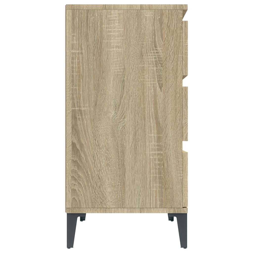 Skjenk Sonoma Eik 60X35X70 Cm Konstruert Tre