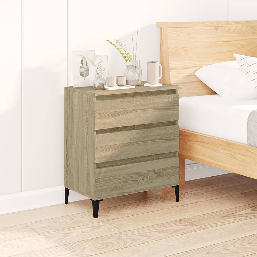Skjenk Sonoma Eik 60X35X70 Cm Konstruert Tre