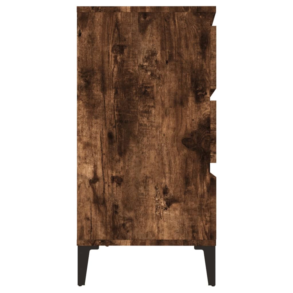 Skjenk Røkt Eik 60X35X70 Cm Konstruert Tre